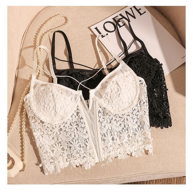 Lace Crop Cami Top Product Image