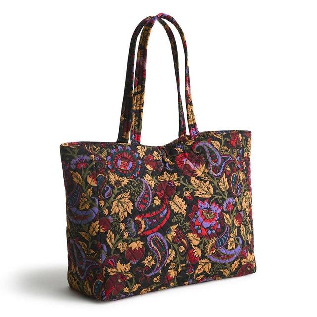 Vera Bradley Hathaway Tote Bag Women in Midnight Garden Paisley Black Product Image