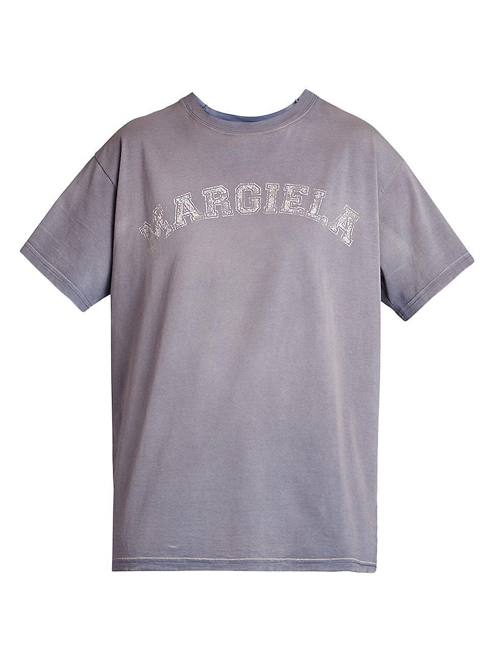 Maison Margiela Logo T-Shirt Lilac XS Product Image