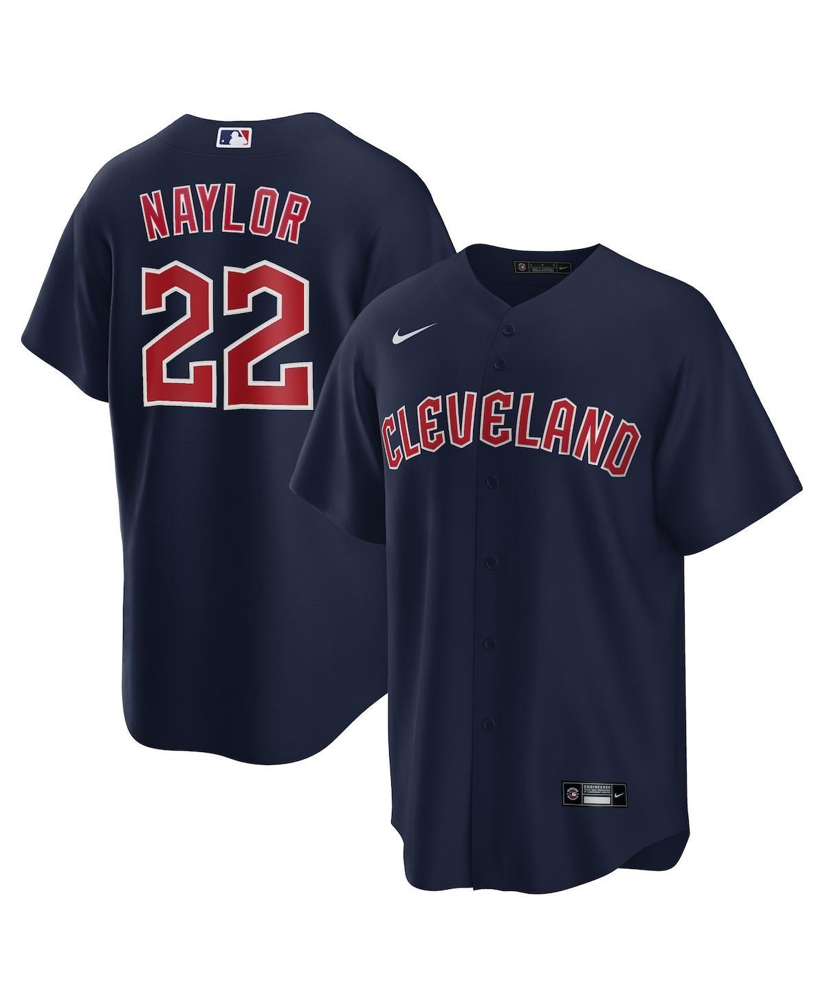 Nike Mens Josh Naylor Navy Cleveland Guardians Alternate Replica Jersey - Navy Product Image