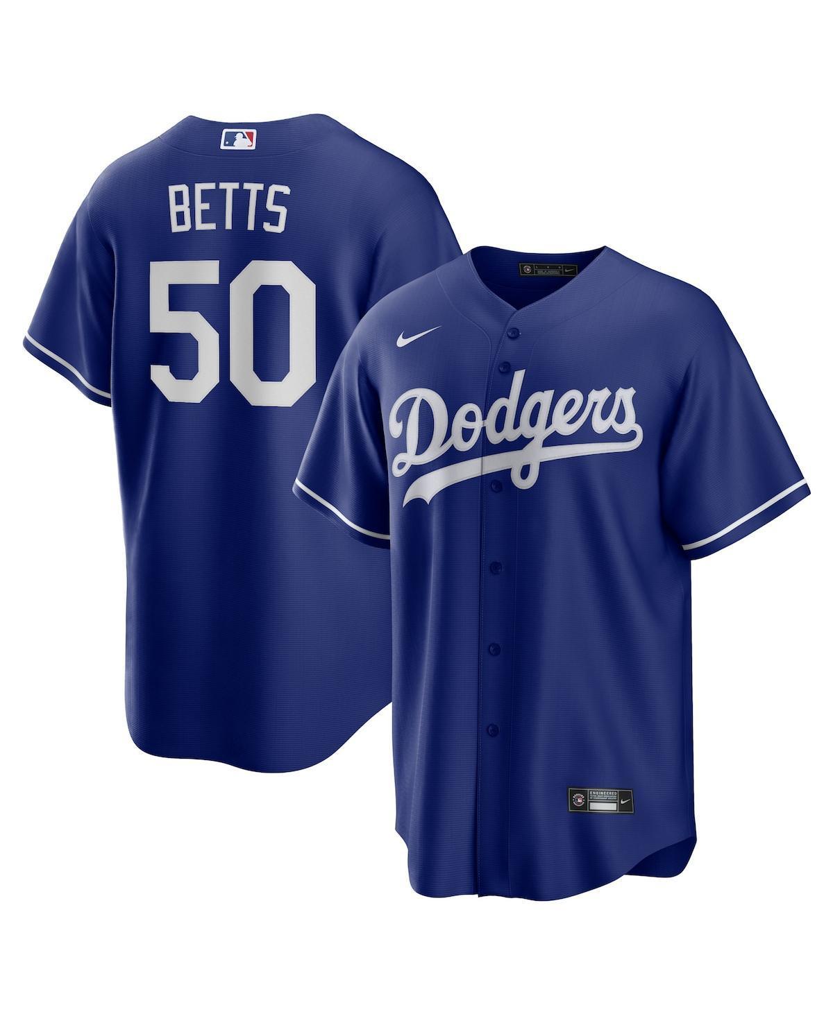 Nike Los Angeles Dodgers Mookie Betts Mens Official Player Replica Jersey - White Product Image