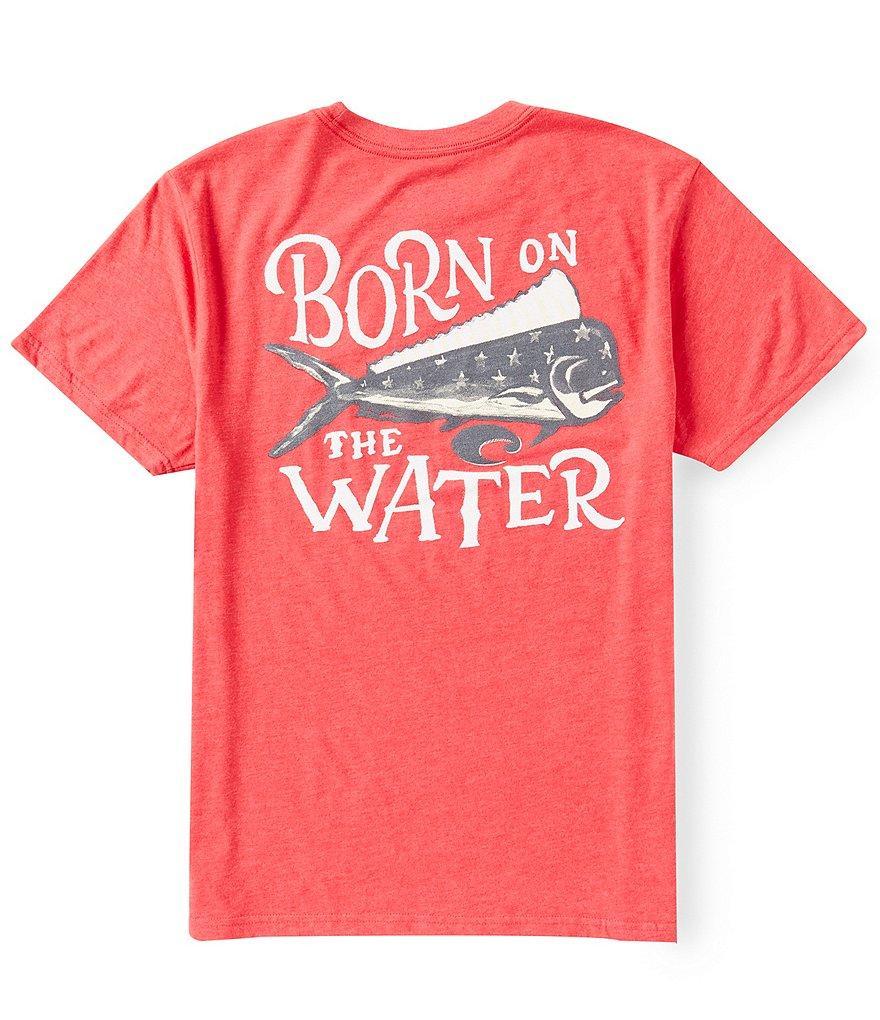 Costa Short Sleeve Freedom Mahi Americana Heathered Graphic T-Shirt Product Image