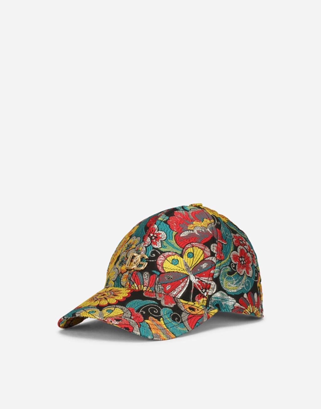 Patterned Jacquard Baseball Cap In Multicolor Product Image