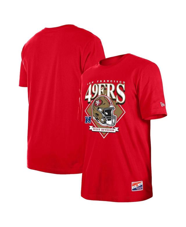 Mens New Era Scarlet San Francisco 49ers Team Logo T-shirt Product Image