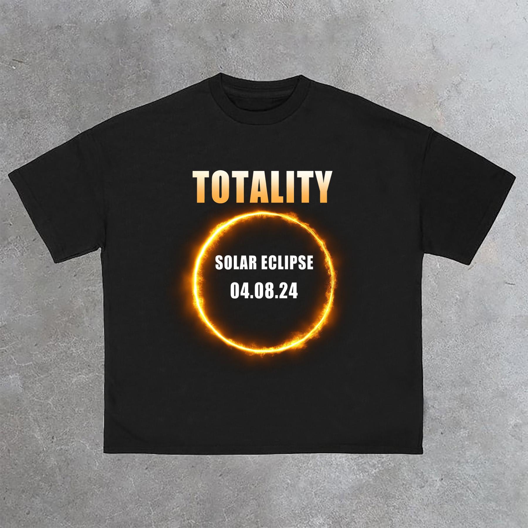 Total Eclipse Graphic Cotton T-Shirt Product Image