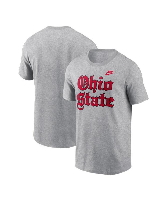 Nike Mens Gray Ohio State Buckeyes Old English T-Shirt Product Image