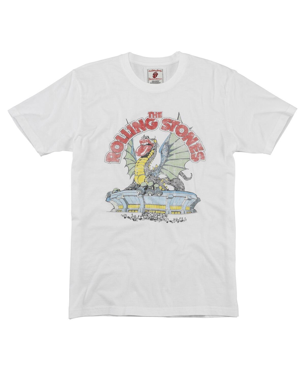 American Needle Mens White Rolling Stones Vin Fade T-Shirt Product Image