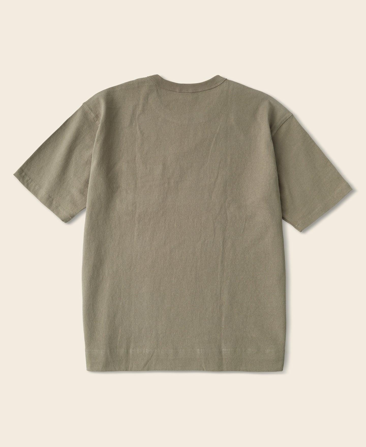 9.8 oz Cotton Classic Pocket T-Shirt - Khaki Product Image