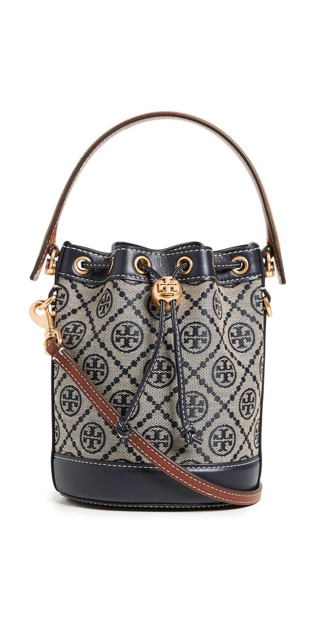 Tory Burch Mini T Monogram Bucket Bag Product Image