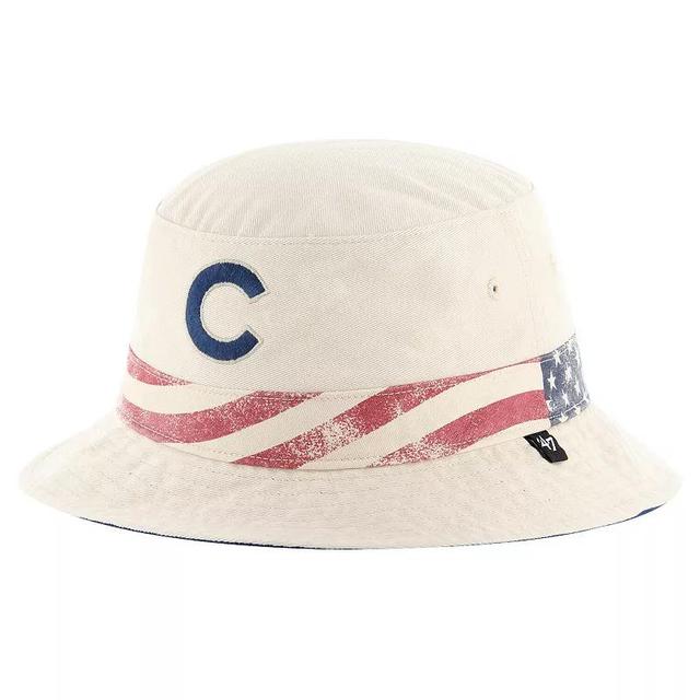 Mens 47 Khaki Chicago Cubs Glory Daze Bucket Hat Product Image