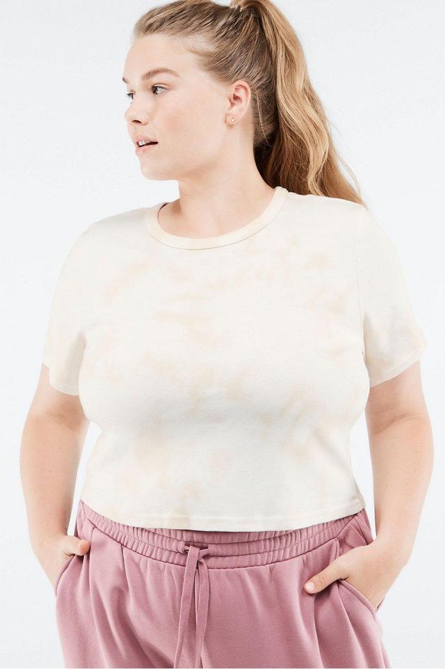 Fabletics Cora Slim Tee Womens white plus Size 4X Product Image