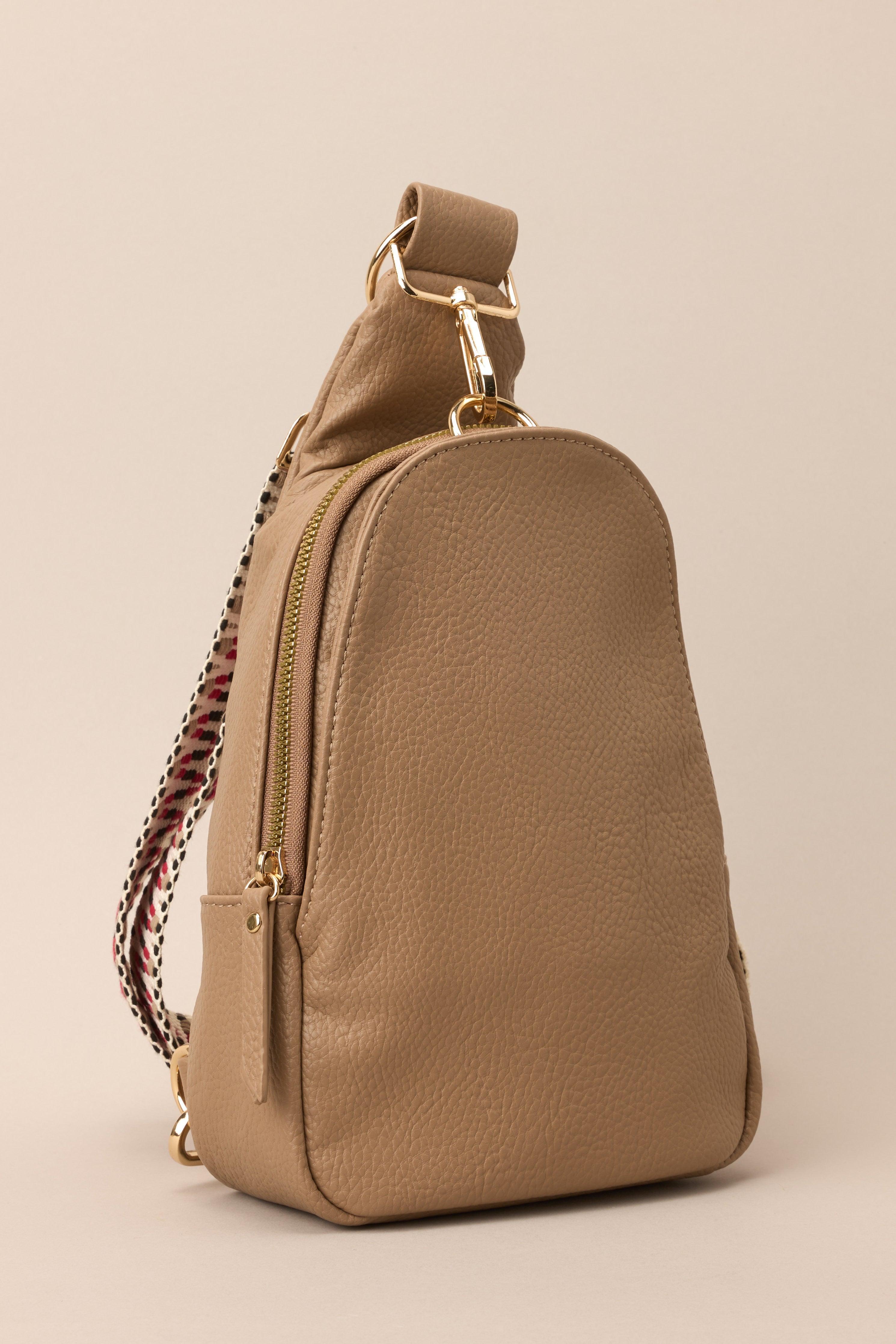 A Little Last Minute Tan Sling Bag Product Image