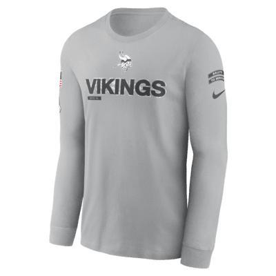 Minnesota Vikings Salute to Service Mascot Edge Legend Men's Nike NFL Long-Sleeve T-Shirt Product Image