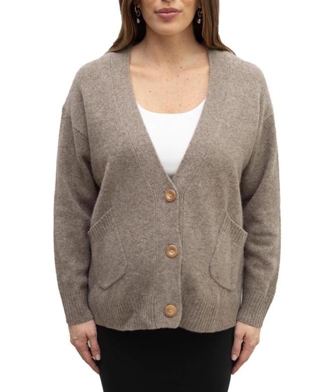 Emilia George Maternity Wool Blend Renee Sweater Cardigan Product Image