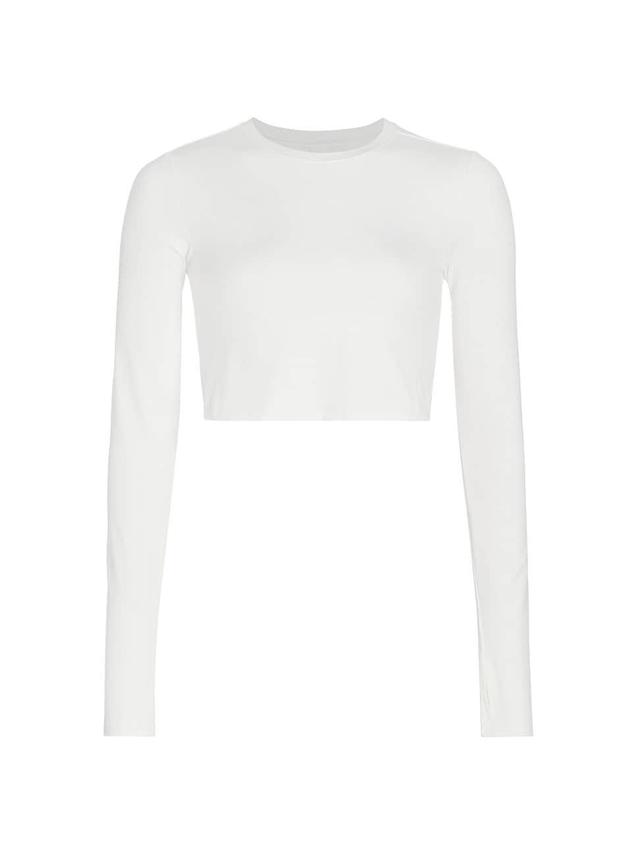 Womens Airweight Long-Sleeve Crop Top Product Image