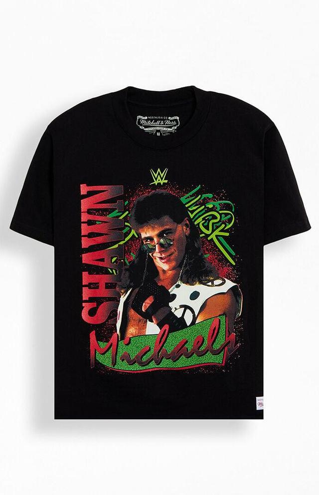 Mitchell & Ness Men's WM Legends HBK Wrestlemania Shawn Michaels Oversized T-Shirt Product Image