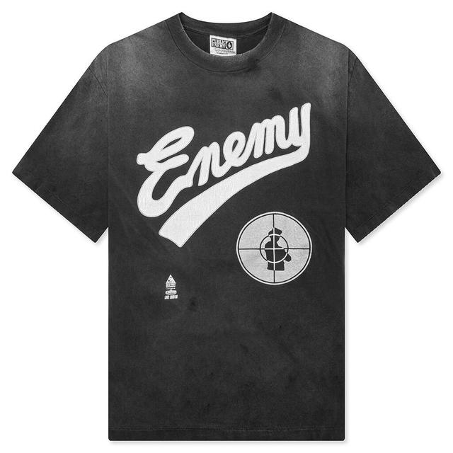 Saint Michael x Public Enemy Saint Enemy S/S Tee - Black Male Product Image