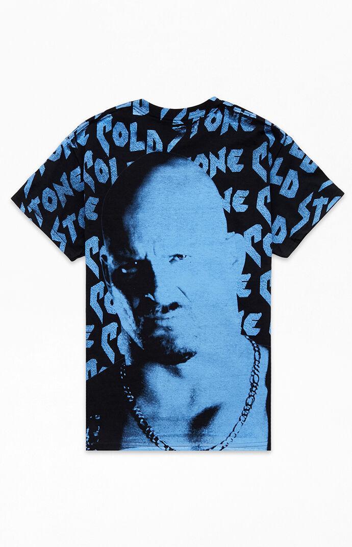 Mens Stone Cold Steve Austin WWE Jumbo T-Shirt Product Image