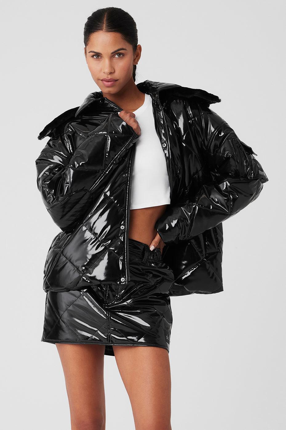 Snomoto Puffer Mini Skirt - Black Female Product Image