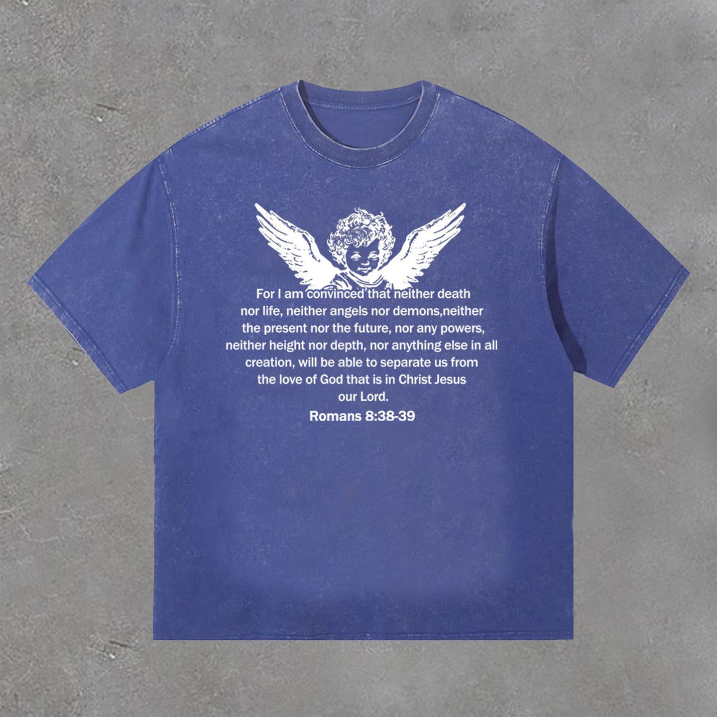 Sopula Romans 8 38 Print Washed T-Shirt Product Image