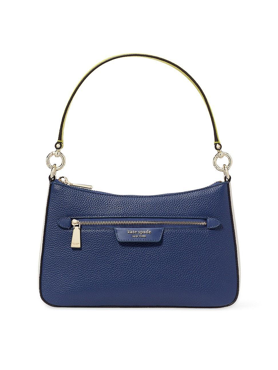 kate spade new york Hudson Color Blocked Pebbled Leather Convertible Crossbody Product Image