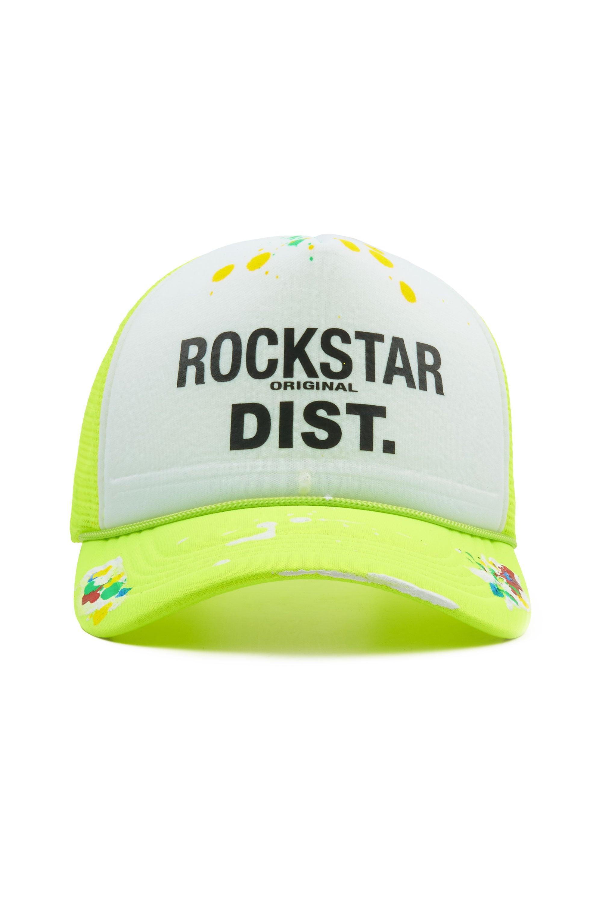 Neptune White/Neon Yellow Trucker Hat Male Product Image