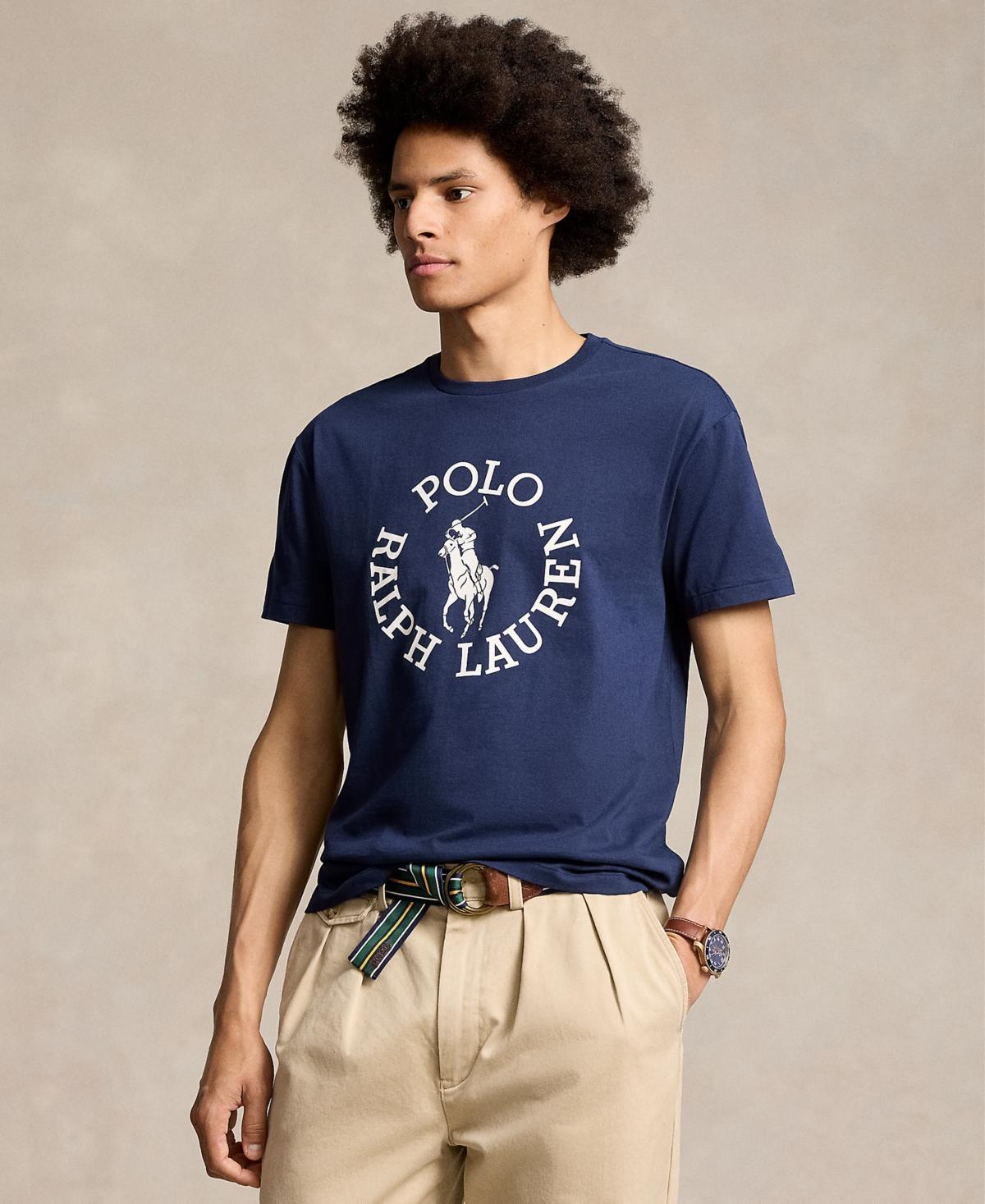 Polo Ralph Lauren Mens Classic-Fit Big Pony Logo Jersey T-Shirt Product Image