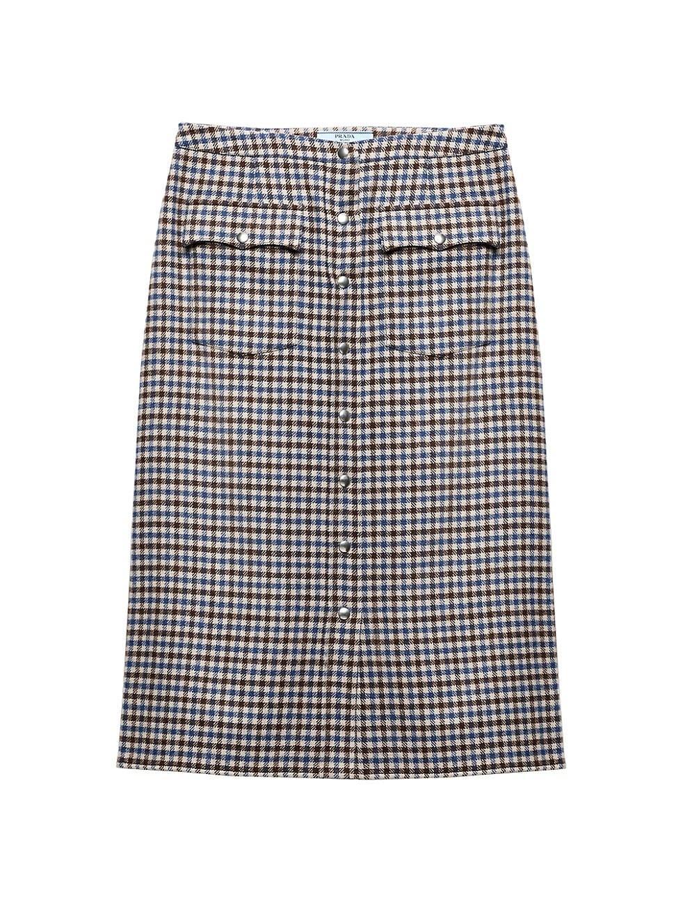 Womens Wool Midi-Skirt Product Image