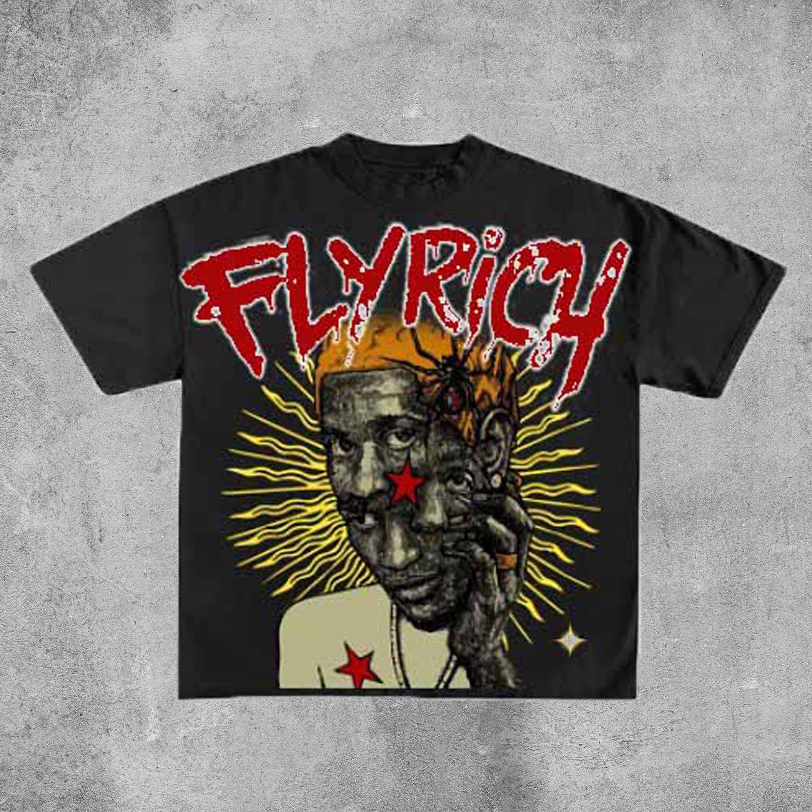 Sopula Art Is No Crime But Fly Rich Graphic Cotton T-Shirt Product Image