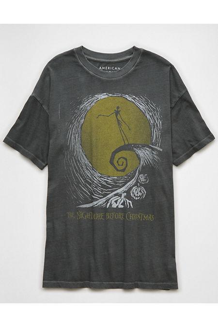 AE Oversized Nightmare Before Christmas Graphic T-Shirt Womens Product Image