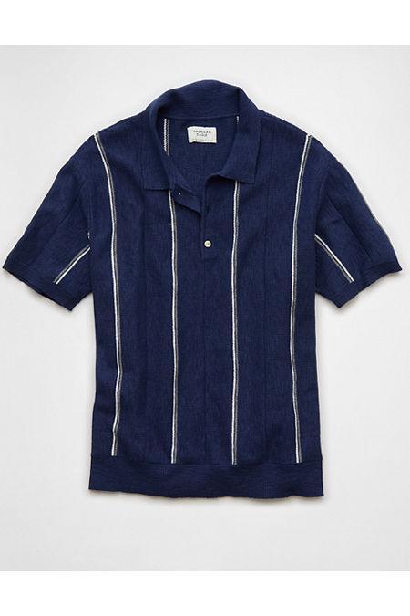 AE Striped Sweater Polo Shirt Men's Product Image