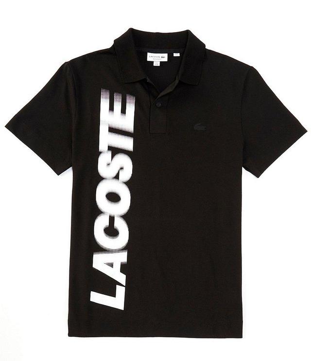 Lacoste Vertical Logo Stretch Pique Short Sleeve Polo Shirt Product Image