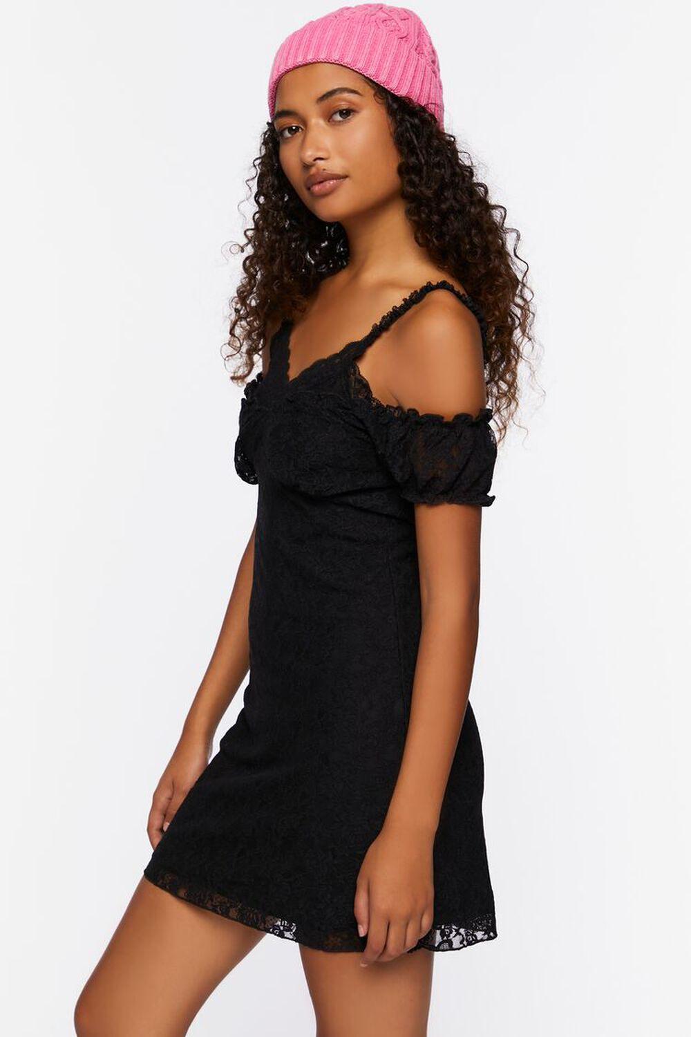 Lace Cami Cap-Sleeve Mini Dress | Forever 21 Product Image