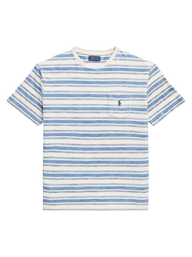 Mens Striped Cotton T-Shirt Product Image