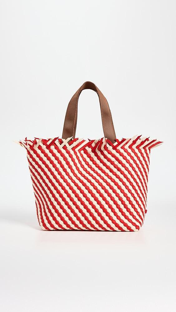 Naghedi Havana Medium Tote Striped | Shopbop Product Image