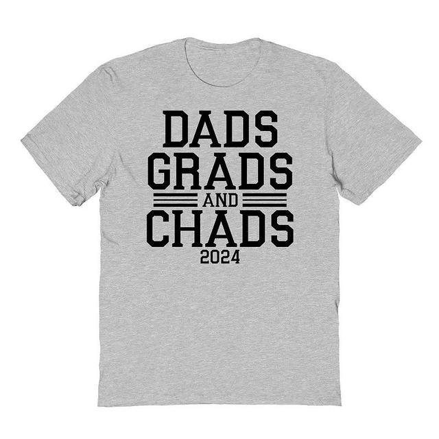 Mens COLAB89 by Threadless Dads Grad And Chads 2024 Graduate Graphic Tee Product Image