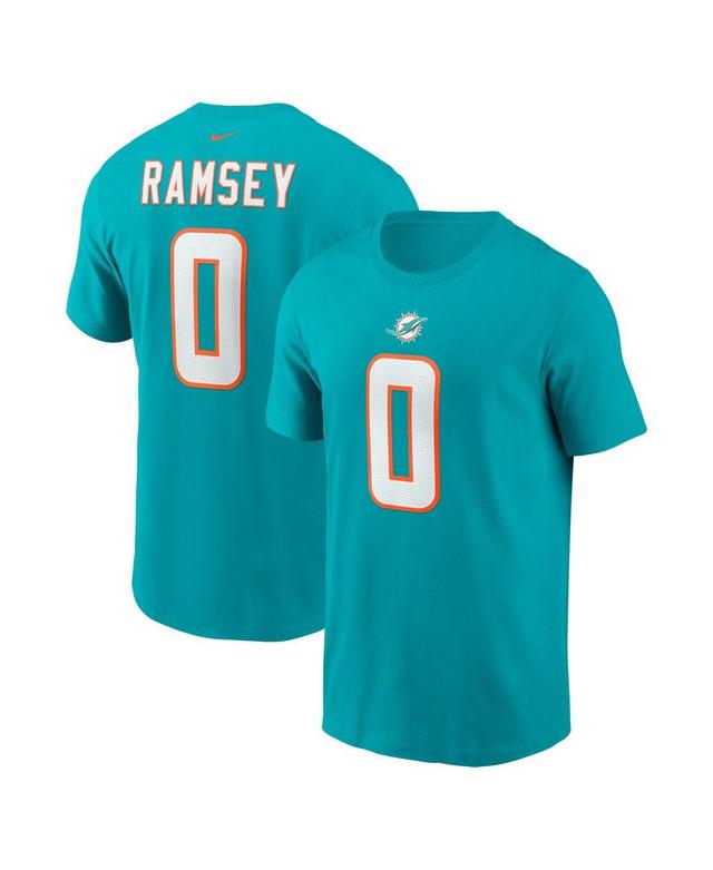 Mens Nike Jalen Ramsey Aqua Miami Dolphins Player Name & Number T-Shirt Turquoise A Product Image