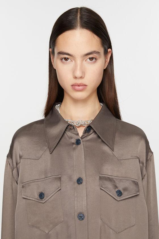 Satin button-up shirt Product Image