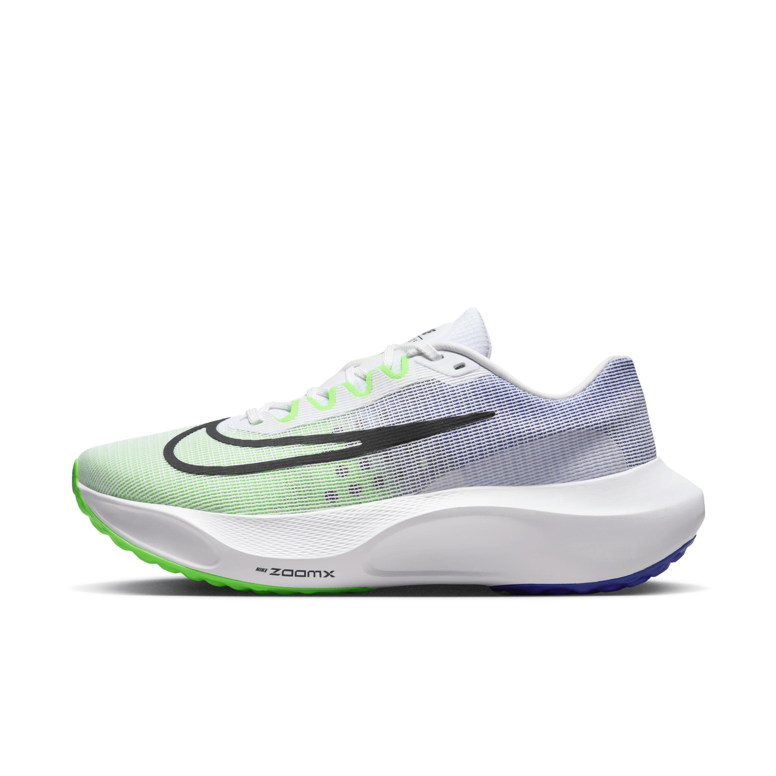 Nike Mens Zoom Fly 5 - Running Shoes White/Green Strike/Black Product Image