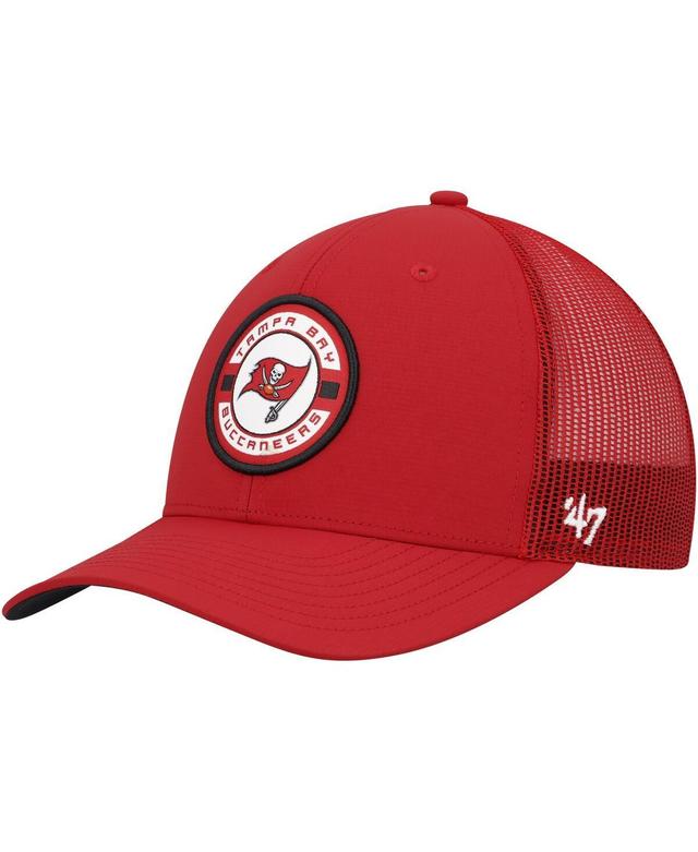 Mens 47 Brand Red Tampa Bay Buccaneers Berm Trucker Adjustable Hat Product Image