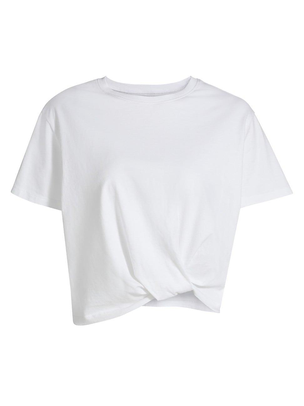 Womens Ciara Cotton-Blend Crop T-Shirt Product Image