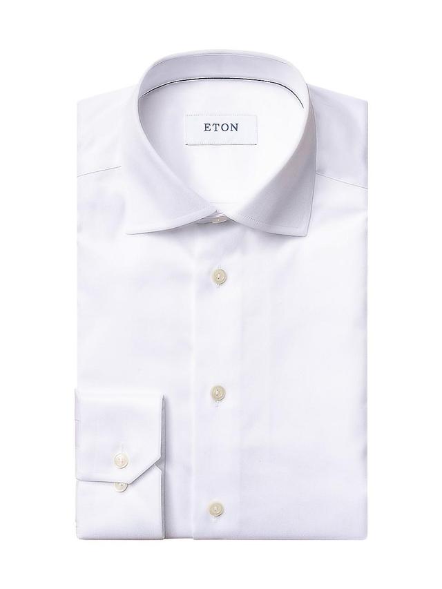 Mens Slim-Fit Twill Dress Shirt Product Image