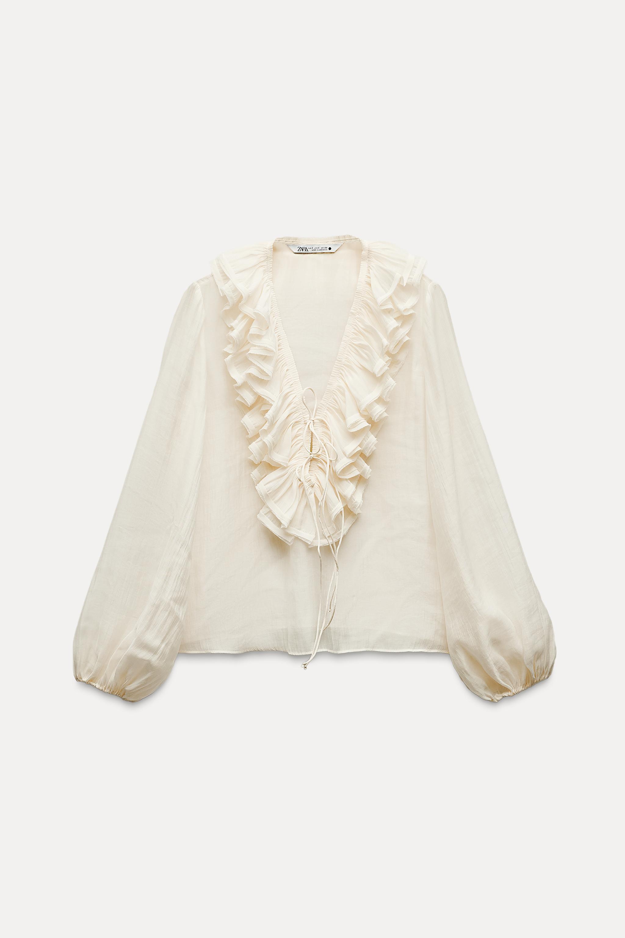 RUFFLED BLOUSE ZW COLLECTION Product Image