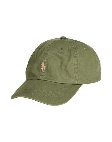 POLO RALPH LAUREN Cotton Chino Baseball Cap Man Hat Sage Green Size Onesize Cotton Product Image