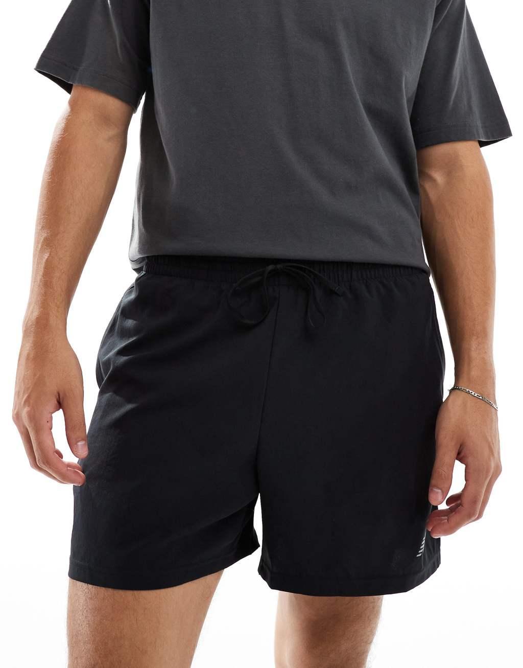 New Balance sport essentials 5 inch shorts in black Product Image