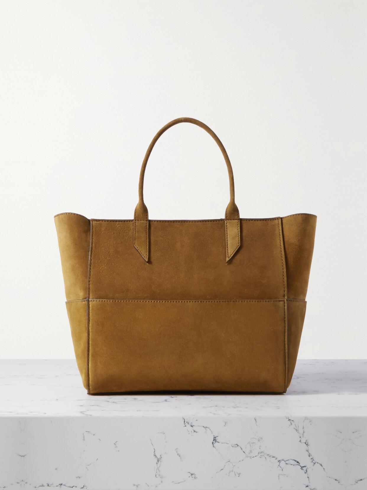 METIER Incognito Cabas Suede Tote In Brown Product Image