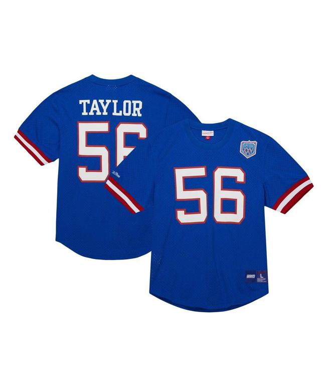 Mens Mitchell & Ness Lawrence Taylor Royal New York Giants Retired Player Name and Number Mesh Top - Royal Product Image