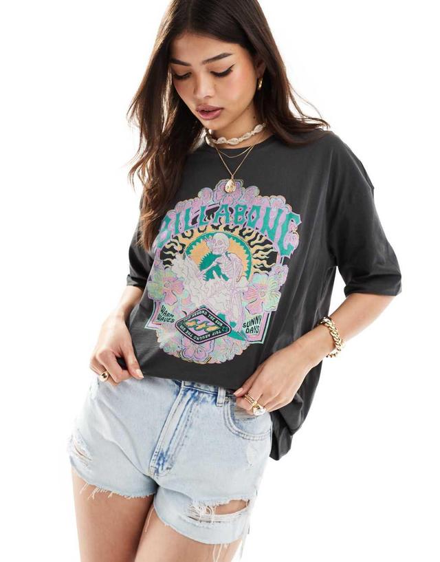 Billabong warm waves T-shirt in black Product Image