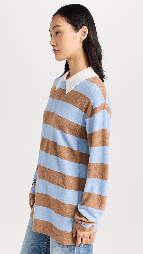 Guest in Residence Striped Cashmere Rugby Pullover | Shopbop Product Image