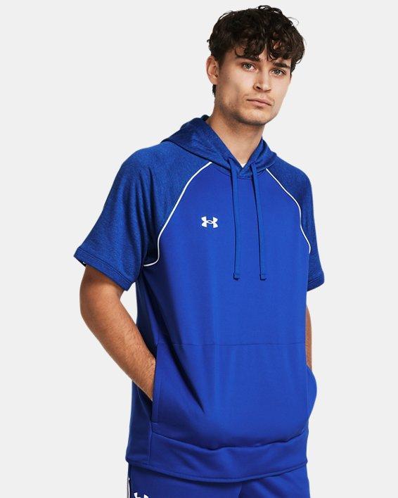 Mens UA Command Warm-Up Short Sleeve Hoodie Product Image